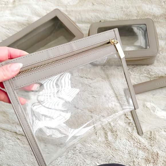 TRUFFLE Clarity Jetset Case and Clutch in Toffee Leather - Picture 11 of 13